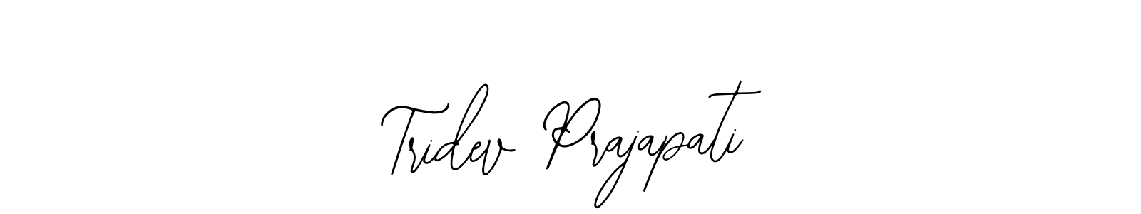 Similarly Bearetta-2O07w is the best handwritten signature design. Signature creator online .You can use it as an online autograph creator for name Tridev Prajapati. Tridev Prajapati signature style 12 images and pictures png