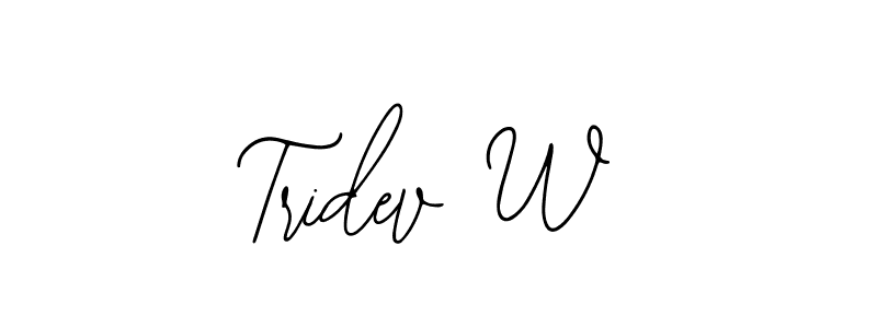 Make a beautiful signature design for name Tridev W. Use this online signature maker to create a handwritten signature for free. Tridev W signature style 12 images and pictures png