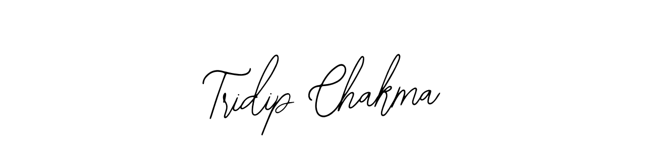 How to make Tridip Chakma name signature. Use Bearetta-2O07w style for creating short signs online. This is the latest handwritten sign. Tridip Chakma signature style 12 images and pictures png