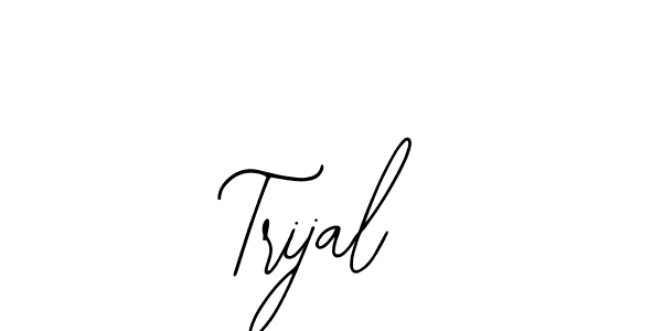 Similarly Bearetta-2O07w is the best handwritten signature design. Signature creator online .You can use it as an online autograph creator for name Trijal. Trijal signature style 12 images and pictures png