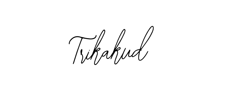 How to make Trikakud name signature. Use Bearetta-2O07w style for creating short signs online. This is the latest handwritten sign. Trikakud signature style 12 images and pictures png