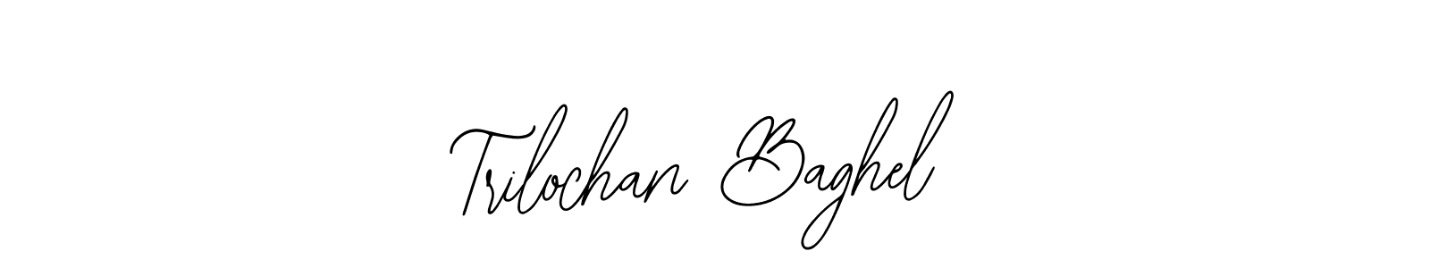 The best way (Bearetta-2O07w) to make a short signature is to pick only two or three words in your name. The name Trilochan Baghel include a total of six letters. For converting this name. Trilochan Baghel signature style 12 images and pictures png