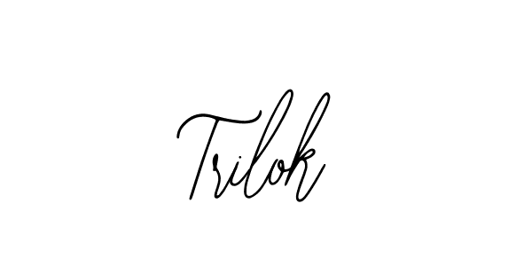 How to make Trilok name signature. Use Bearetta-2O07w style for creating short signs online. This is the latest handwritten sign. Trilok signature style 12 images and pictures png