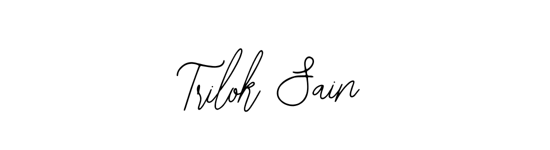 The best way (Bearetta-2O07w) to make a short signature is to pick only two or three words in your name. The name Trilok Sain include a total of six letters. For converting this name. Trilok Sain signature style 12 images and pictures png