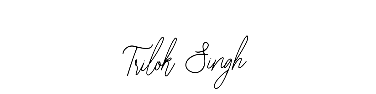 How to make Trilok Singh name signature. Use Bearetta-2O07w style for creating short signs online. This is the latest handwritten sign. Trilok Singh signature style 12 images and pictures png