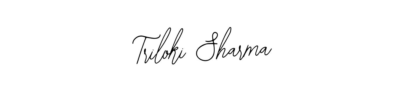 Use a signature maker to create a handwritten signature online. With this signature software, you can design (Bearetta-2O07w) your own signature for name Triloki Sharma. Triloki Sharma signature style 12 images and pictures png