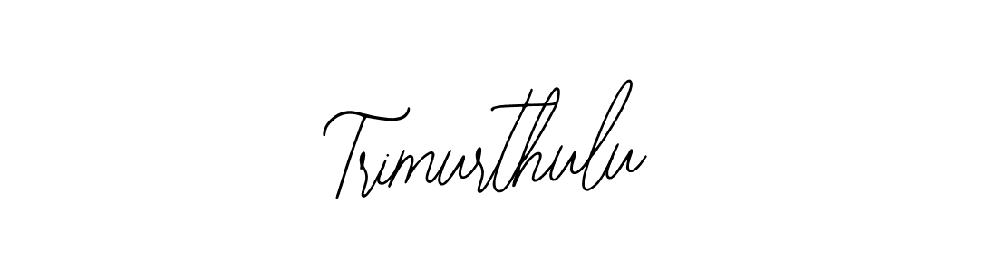 How to make Trimurthulu name signature. Use Bearetta-2O07w style for creating short signs online. This is the latest handwritten sign. Trimurthulu signature style 12 images and pictures png
