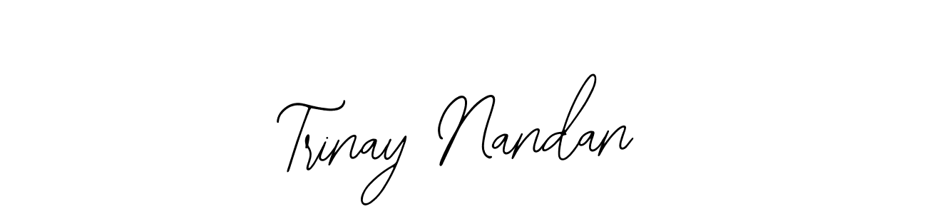 Use a signature maker to create a handwritten signature online. With this signature software, you can design (Bearetta-2O07w) your own signature for name Trinay Nandan. Trinay Nandan signature style 12 images and pictures png