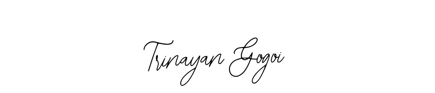 Also we have Trinayan Gogoi name is the best signature style. Create professional handwritten signature collection using Bearetta-2O07w autograph style. Trinayan Gogoi signature style 12 images and pictures png