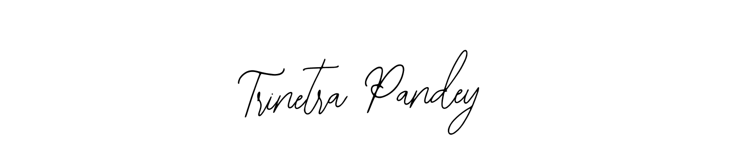 You should practise on your own different ways (Bearetta-2O07w) to write your name (Trinetra Pandey) in signature. don't let someone else do it for you. Trinetra Pandey signature style 12 images and pictures png