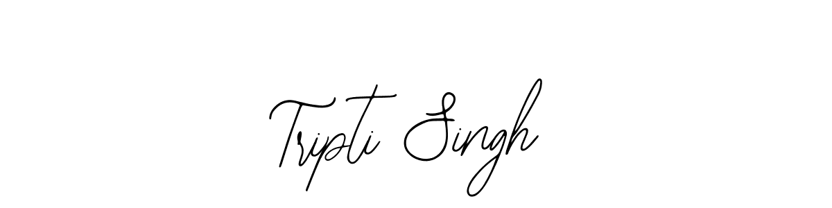 How to make Tripti Singh name signature. Use Bearetta-2O07w style for creating short signs online. This is the latest handwritten sign. Tripti Singh signature style 12 images and pictures png