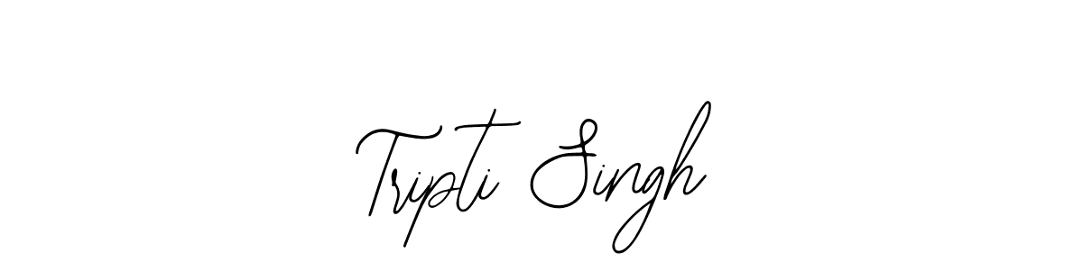 How to make Tripti Singh name signature. Use Bearetta-2O07w style for creating short signs online. This is the latest handwritten sign. Tripti Singh signature style 12 images and pictures png