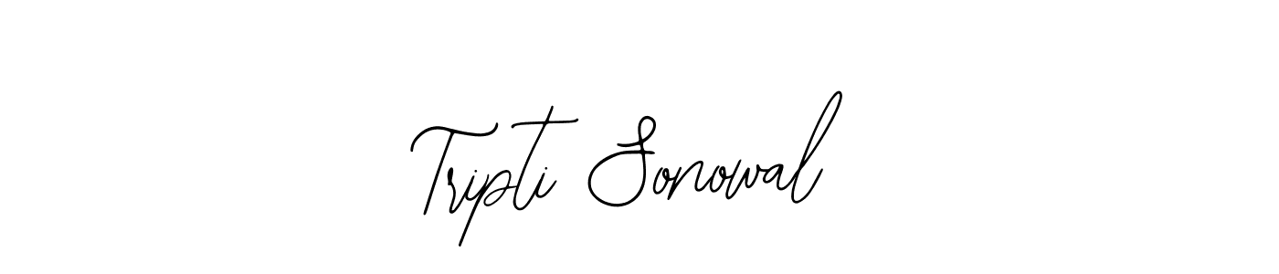 You should practise on your own different ways (Bearetta-2O07w) to write your name (Tripti Sonowal) in signature. don't let someone else do it for you. Tripti Sonowal signature style 12 images and pictures png