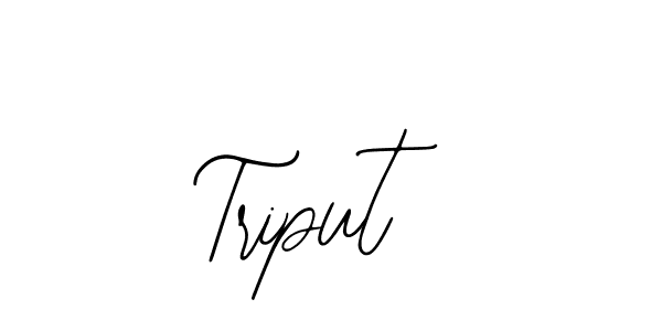 Use a signature maker to create a handwritten signature online. With this signature software, you can design (Bearetta-2O07w) your own signature for name Triput. Triput signature style 12 images and pictures png