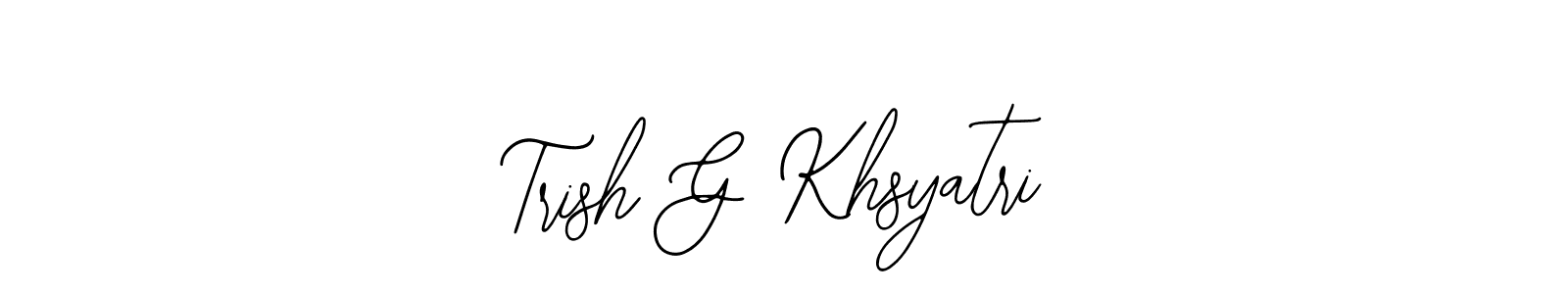 How to Draw Trish G Khsyatri signature style? Bearetta-2O07w is a latest design signature styles for name Trish G Khsyatri. Trish G Khsyatri signature style 12 images and pictures png