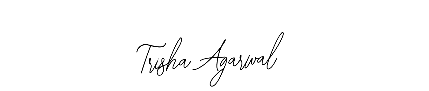 The best way (Bearetta-2O07w) to make a short signature is to pick only two or three words in your name. The name Trisha Agarwal include a total of six letters. For converting this name. Trisha Agarwal signature style 12 images and pictures png