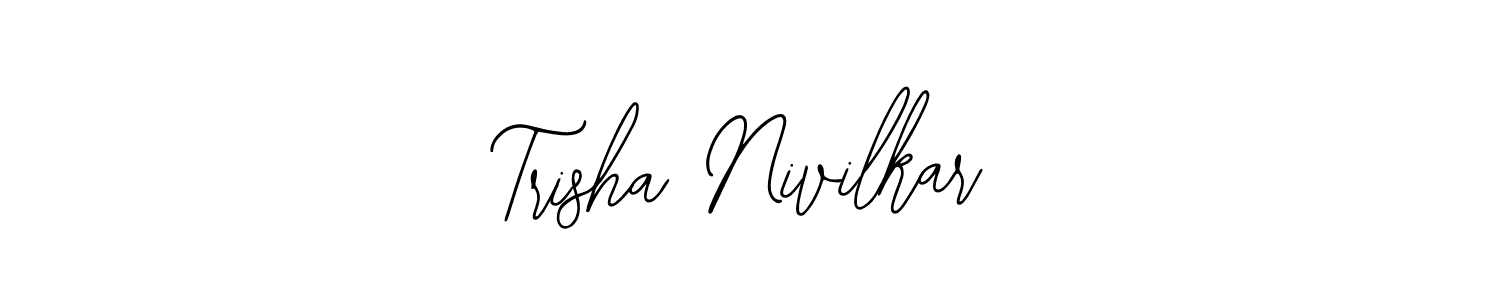 How to make Trisha Nivilkar name signature. Use Bearetta-2O07w style for creating short signs online. This is the latest handwritten sign. Trisha Nivilkar signature style 12 images and pictures png