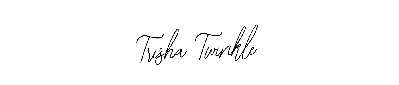 Make a beautiful signature design for name Trisha Twinkle. With this signature (Bearetta-2O07w) style, you can create a handwritten signature for free. Trisha Twinkle signature style 12 images and pictures png