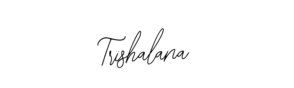 Use a signature maker to create a handwritten signature online. With this signature software, you can design (Bearetta-2O07w) your own signature for name Trishalana. Trishalana signature style 12 images and pictures png