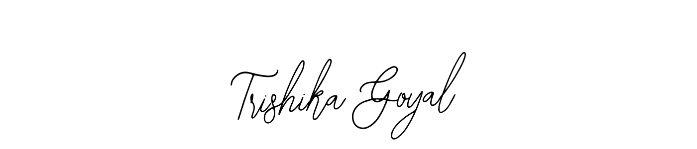 Similarly Bearetta-2O07w is the best handwritten signature design. Signature creator online .You can use it as an online autograph creator for name Trishika Goyal. Trishika Goyal signature style 12 images and pictures png