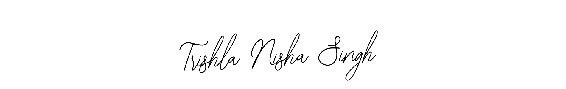 Trishla Nisha Singh stylish signature style. Best Handwritten Sign (Bearetta-2O07w) for my name. Handwritten Signature Collection Ideas for my name Trishla Nisha Singh. Trishla Nisha Singh signature style 12 images and pictures png