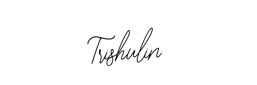 Use a signature maker to create a handwritten signature online. With this signature software, you can design (Bearetta-2O07w) your own signature for name Trishulin. Trishulin signature style 12 images and pictures png