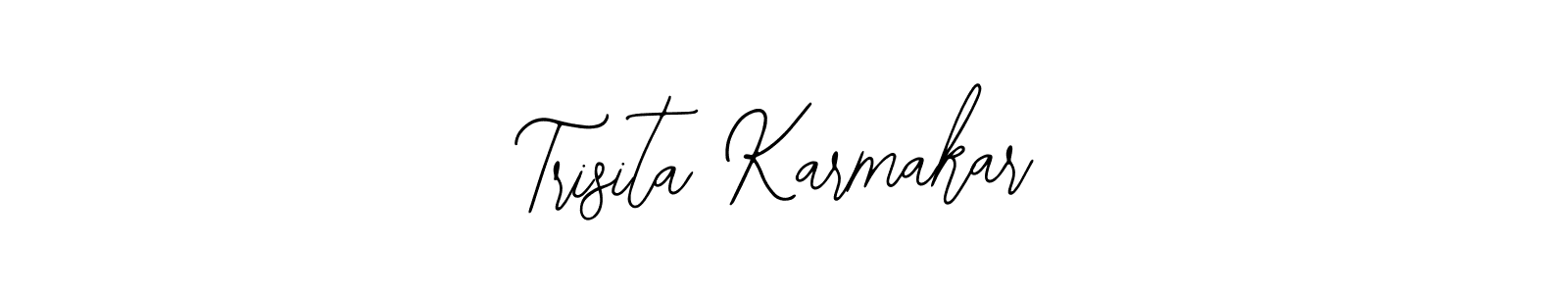 Make a beautiful signature design for name Trisita Karmakar. With this signature (Bearetta-2O07w) style, you can create a handwritten signature for free. Trisita Karmakar signature style 12 images and pictures png