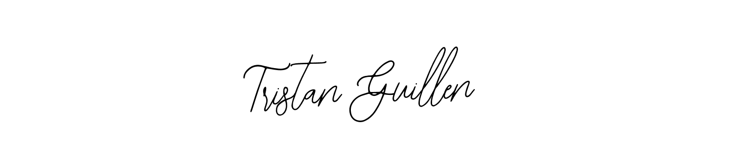 How to make Tristan Guillen name signature. Use Bearetta-2O07w style for creating short signs online. This is the latest handwritten sign. Tristan Guillen signature style 12 images and pictures png