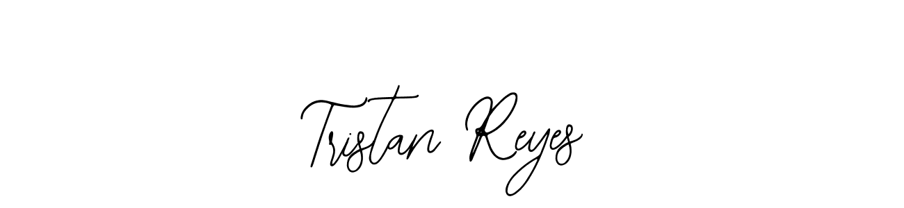 How to make Tristan Reyes name signature. Use Bearetta-2O07w style for creating short signs online. This is the latest handwritten sign. Tristan Reyes signature style 12 images and pictures png