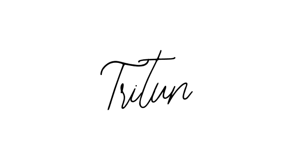 if you are searching for the best signature style for your name Tritun. so please give up your signature search. here we have designed multiple signature styles  using Bearetta-2O07w. Tritun signature style 12 images and pictures png