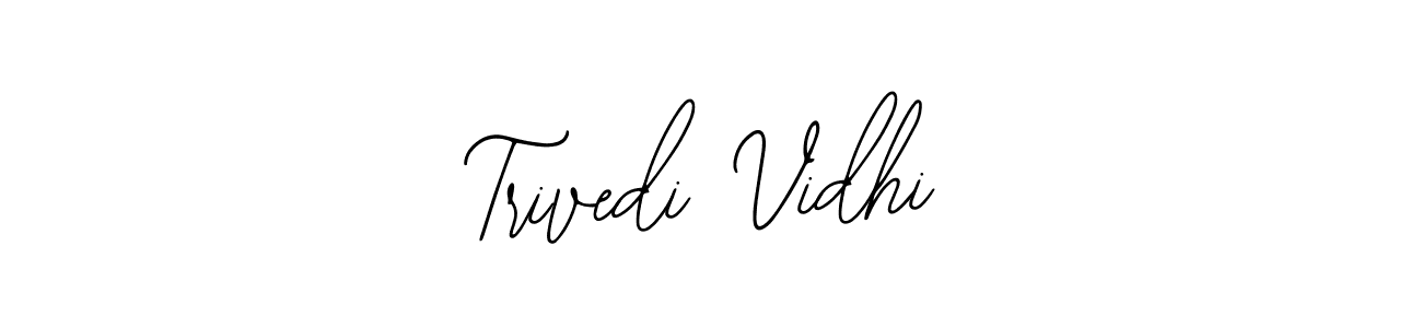 Make a beautiful signature design for name Trivedi Vidhi. Use this online signature maker to create a handwritten signature for free. Trivedi Vidhi signature style 12 images and pictures png