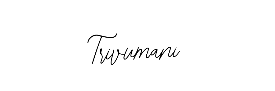 if you are searching for the best signature style for your name Trivumani. so please give up your signature search. here we have designed multiple signature styles  using Bearetta-2O07w. Trivumani signature style 12 images and pictures png