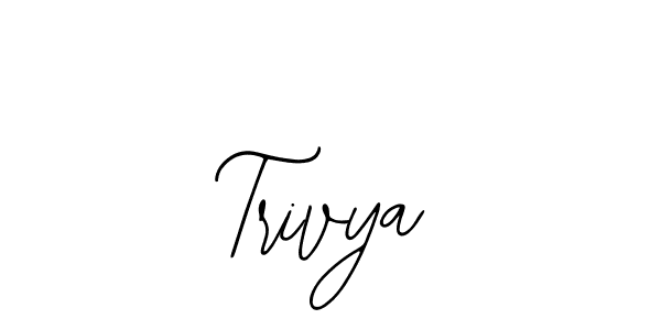 How to make Trivya signature? Bearetta-2O07w is a professional autograph style. Create handwritten signature for Trivya name. Trivya signature style 12 images and pictures png
