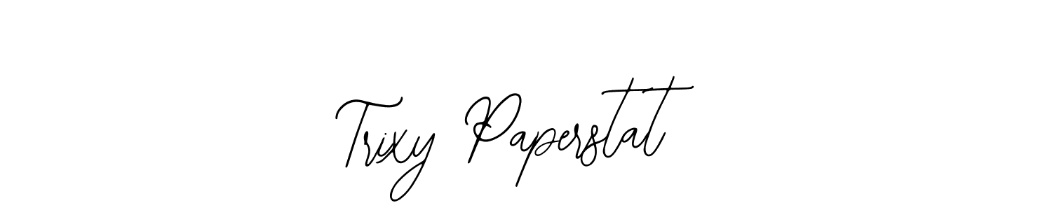 Design your own signature with our free online signature maker. With this signature software, you can create a handwritten (Bearetta-2O07w) signature for name Trixy Paperstat. Trixy Paperstat signature style 12 images and pictures png