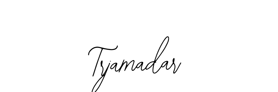 Use a signature maker to create a handwritten signature online. With this signature software, you can design (Bearetta-2O07w) your own signature for name Trjamadar. Trjamadar signature style 12 images and pictures png