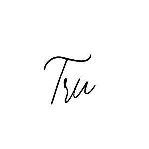 How to make Tru name signature. Use Bearetta-2O07w style for creating short signs online. This is the latest handwritten sign. Tru signature style 12 images and pictures png