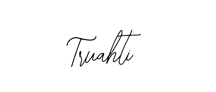 Create a beautiful signature design for name Truahti. With this signature (Bearetta-2O07w) fonts, you can make a handwritten signature for free. Truahti signature style 12 images and pictures png