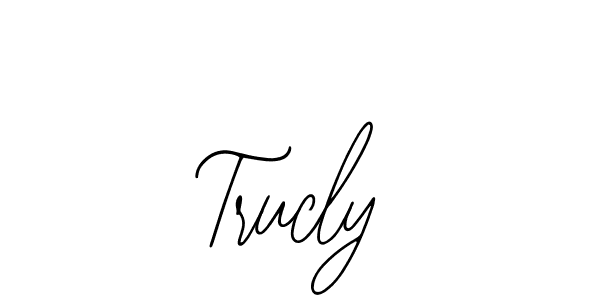 if you are searching for the best signature style for your name Trucly. so please give up your signature search. here we have designed multiple signature styles  using Bearetta-2O07w. Trucly signature style 12 images and pictures png