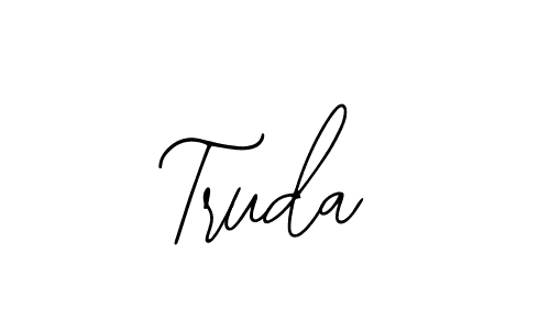 Truda stylish signature style. Best Handwritten Sign (Bearetta-2O07w) for my name. Handwritten Signature Collection Ideas for my name Truda. Truda signature style 12 images and pictures png