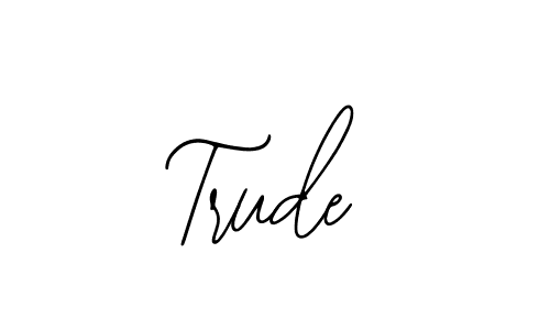 Create a beautiful signature design for name Trude. With this signature (Bearetta-2O07w) fonts, you can make a handwritten signature for free. Trude signature style 12 images and pictures png