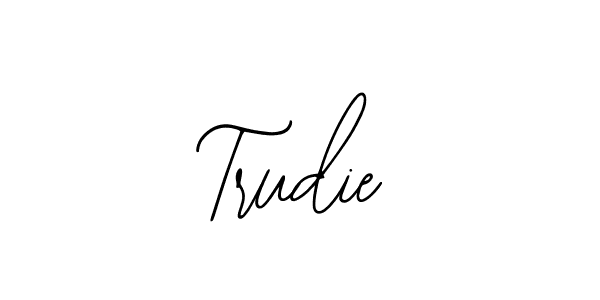 Make a beautiful signature design for name Trudie. With this signature (Bearetta-2O07w) style, you can create a handwritten signature for free. Trudie signature style 12 images and pictures png