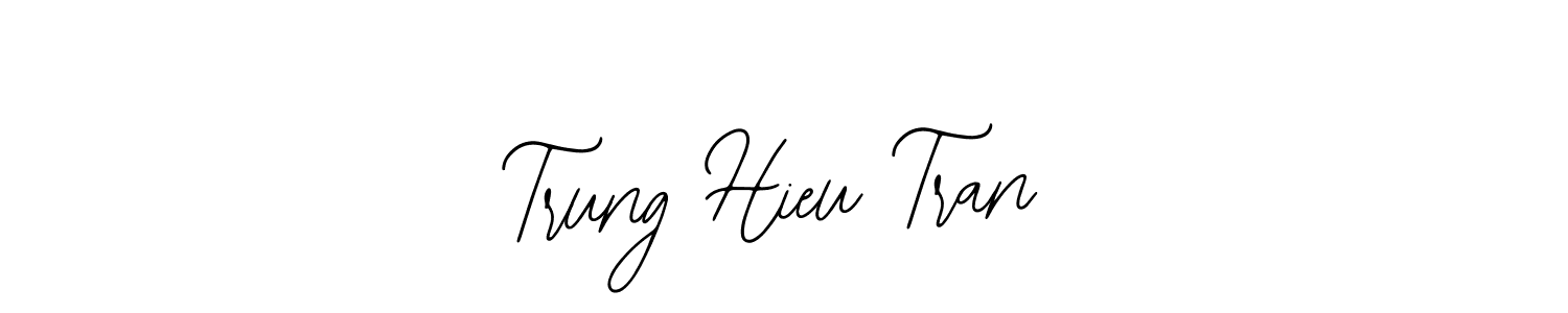 You should practise on your own different ways (Bearetta-2O07w) to write your name (Trung Hieu Tran) in signature. don't let someone else do it for you. Trung Hieu Tran signature style 12 images and pictures png