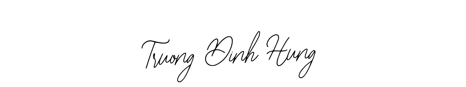 Similarly Bearetta-2O07w is the best handwritten signature design. Signature creator online .You can use it as an online autograph creator for name Truong Dinh Hung. Truong Dinh Hung signature style 12 images and pictures png