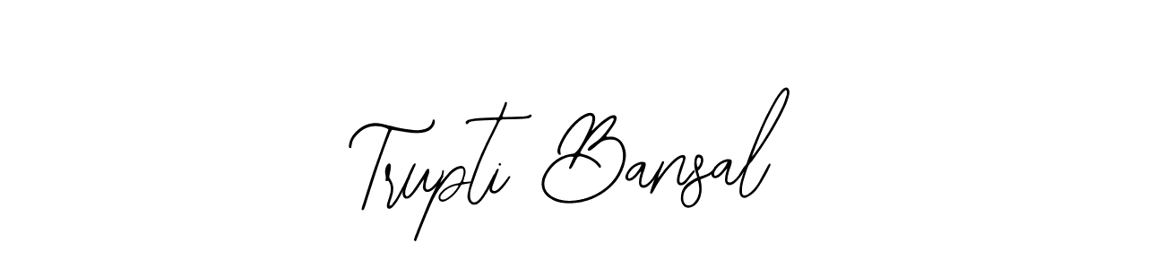 Create a beautiful signature design for name Trupti Bansal. With this signature (Bearetta-2O07w) fonts, you can make a handwritten signature for free. Trupti Bansal signature style 12 images and pictures png