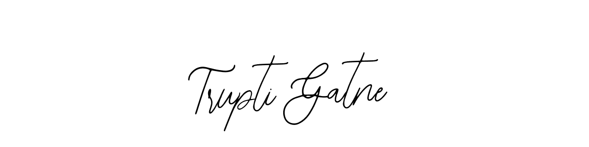 How to make Trupti Gatne name signature. Use Bearetta-2O07w style for creating short signs online. This is the latest handwritten sign. Trupti Gatne signature style 12 images and pictures png