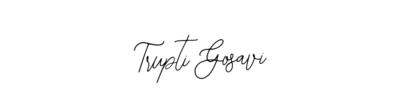 Trupti Gosavi stylish signature style. Best Handwritten Sign (Bearetta-2O07w) for my name. Handwritten Signature Collection Ideas for my name Trupti Gosavi. Trupti Gosavi signature style 12 images and pictures png