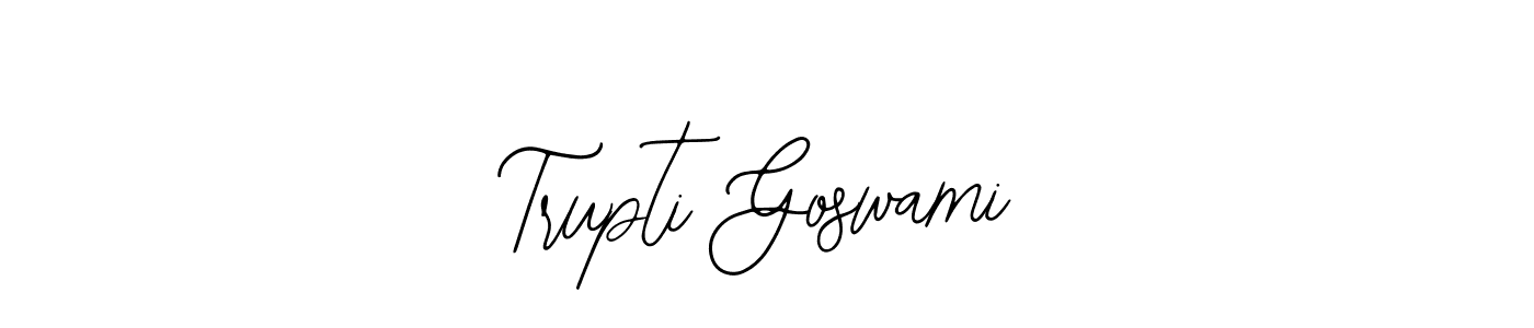 Create a beautiful signature design for name Trupti Goswami. With this signature (Bearetta-2O07w) fonts, you can make a handwritten signature for free. Trupti Goswami signature style 12 images and pictures png