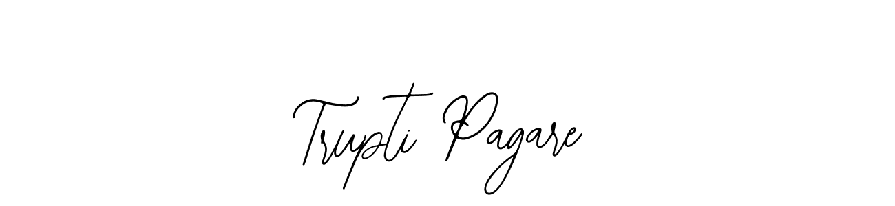 How to make Trupti Pagare name signature. Use Bearetta-2O07w style for creating short signs online. This is the latest handwritten sign. Trupti Pagare signature style 12 images and pictures png