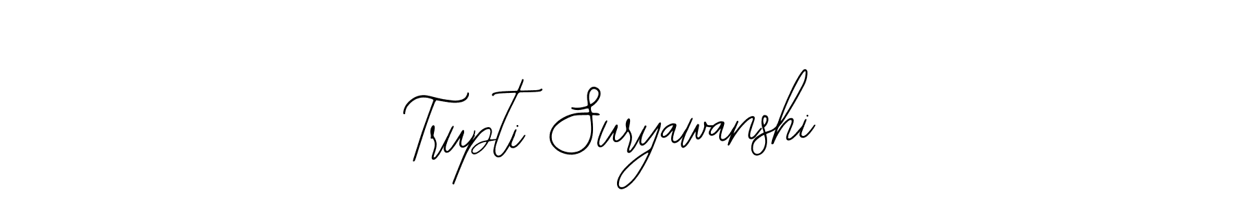 This is the best signature style for the Trupti Suryawanshi name. Also you like these signature font (Bearetta-2O07w). Mix name signature. Trupti Suryawanshi signature style 12 images and pictures png
