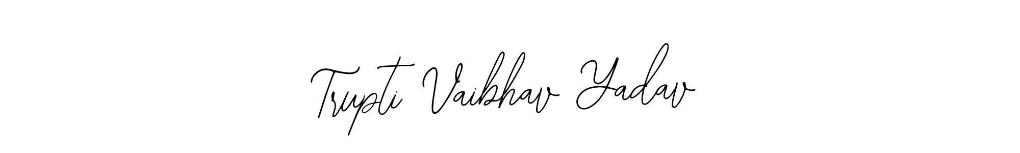 Make a beautiful signature design for name Trupti Vaibhav Yadav. Use this online signature maker to create a handwritten signature for free. Trupti Vaibhav Yadav signature style 12 images and pictures png